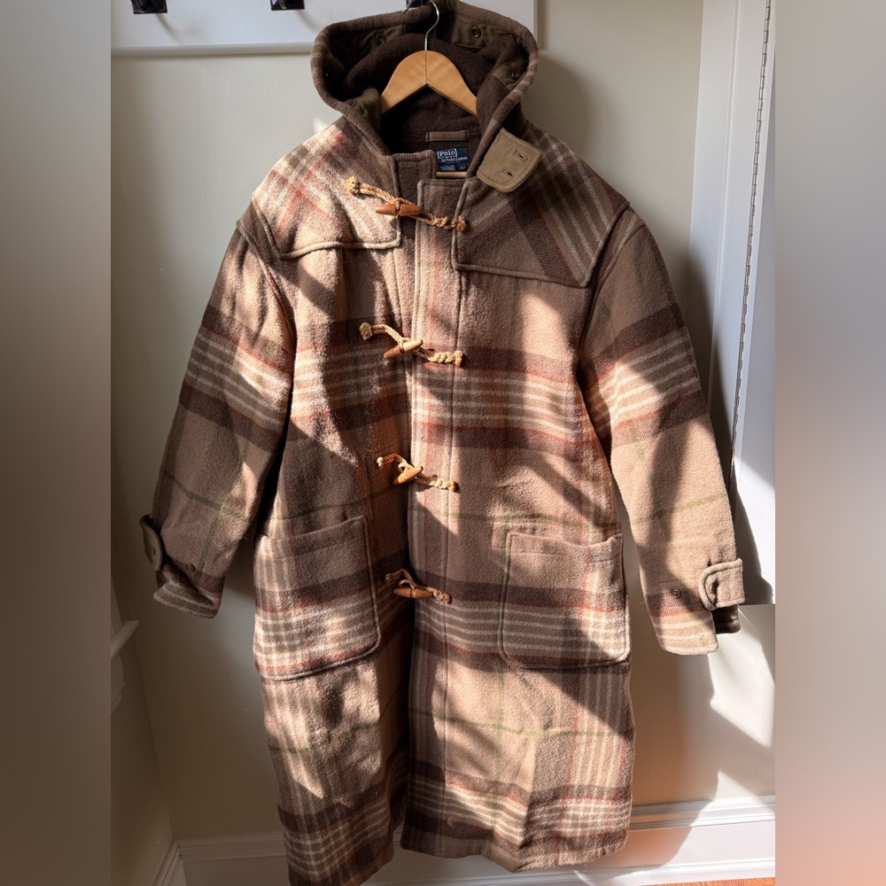 Ralph Lauren Brown Plaid Coat